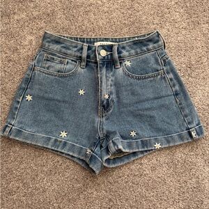 PacSun Light Blue Denim with Floral Accent